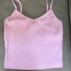 Shein light pink/purple tank top NWOT